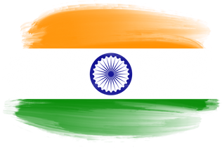 India Flag Brushstroke